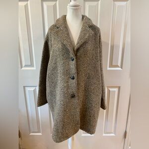 Vintage Henry White Ireland Wool 3 Button Coat Size L